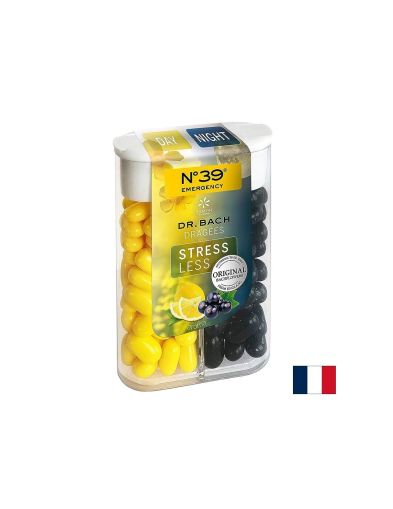 Релаксация на ума през деня и спокоен сън през нощта - Цветни есенции на д-р Бах N°39, Дражета с вкус на лимон и касис