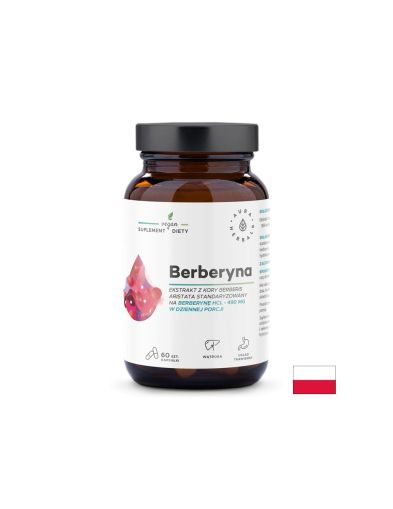 Контрол на кръвната захар и холестерола - Берберин, 490 mg х 60 капсули Aura Herbals