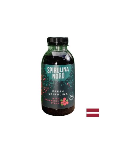 Свежа спирулина & червена боровинка - Spirulina Nord, Сироп 330 ml, 14 дози