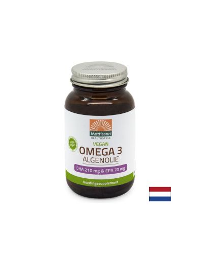 Веган Омега-3 от водорасли Algenolie DHA 210 mg/ EPA 70 mg, 60 капсули