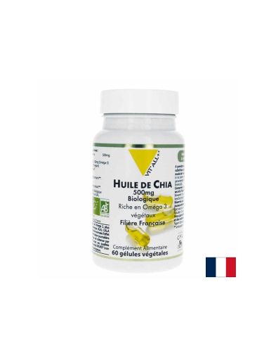 Сърдечно-съдова система - Масло от семена на чия, 500 mg x 60 капсули