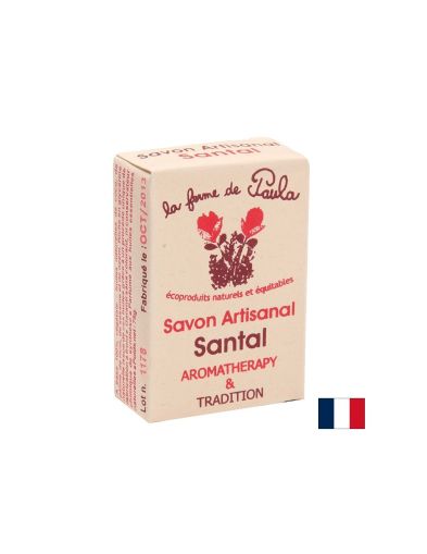 Аюрведичен сапун със сандалово дърво – за лице и тяло - Контрол на омазняването, свиване на порите и озаряване,75 g
