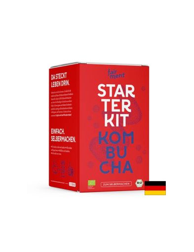 Био гъба Комбуча + комплект за ферментация - За направа на пробиотични напитки