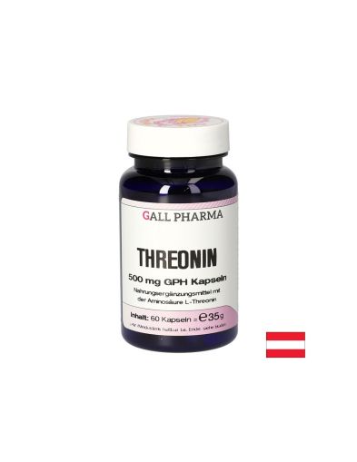 Грижа за костите и мускулите - L-Треонин (Threonin), 500 mg х 60 капсули