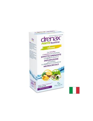 Диуретична формула срещу затлъстяване и целулит - Дренакс - Drenax® с ананас, касис и зелен чай, 15 сашета с течност х 15 ml