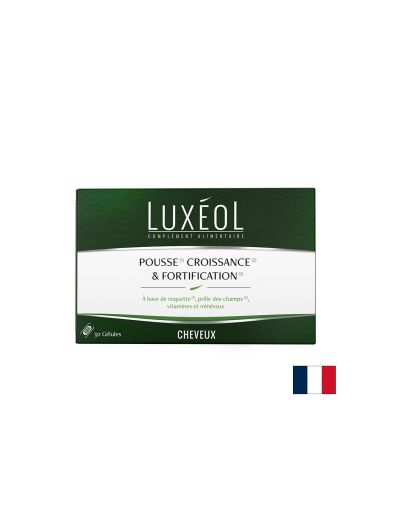 Укрепва космения фоликул и стимулира растежа на косата - Luxéol формула, 30 капсули