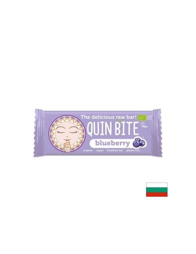 Био Суров десерт QUIN BITE Blueberry, 30 g
