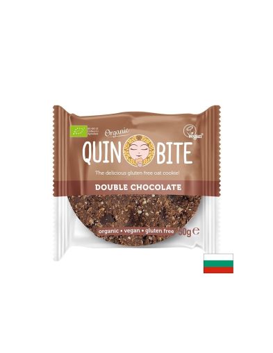 Био курабийка QUIN BITE - Двоен шоколад, 50 g