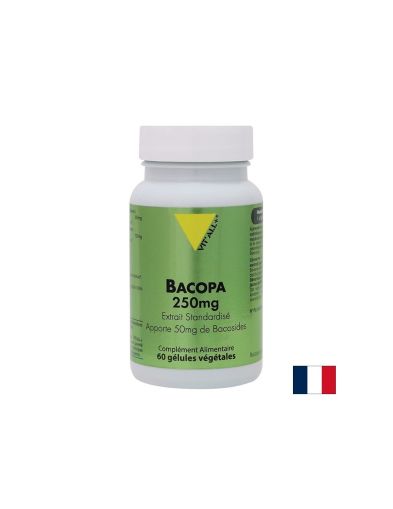 Мозъчна функция и стрес контрол - Бакопа мониери (брахми), 250 mg х 60 капсули