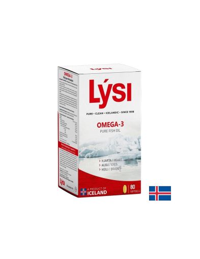 Омега-3 – рибено масло за сърцето, мозъка и очите, 500 mg, 80 софтгел капсули