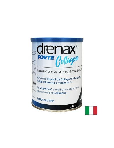 Колагенови пептиди, хиалуронова киселина и витамин С - Дренакс - Drenax® – формула за кожата, косата и ноктите, 240 g, прах