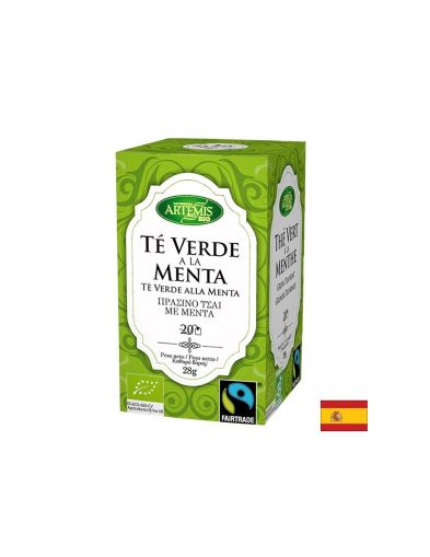 Зелен чай с мента, БИО, 20 филтърни пакетчета