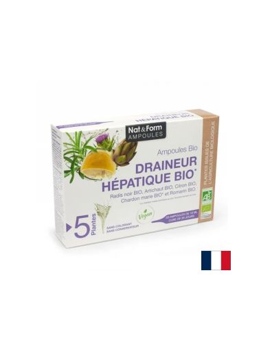 Черен дроб и жлъчка - Ampoile Draineur Hepatique, 20 ампули за пиене