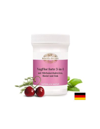 Формула за вагиналната флора - Пробиотична смес, биотин, цинк и билкови екстракти, 200 милиарда активни пробиотици, 30 капсули