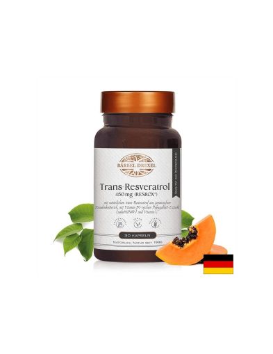 Транс-ресвератрол RESROX® – сърце и кръвоносни съдове - Антиейджинг и кардиопротективна формула, 450 mg, 30 капсули