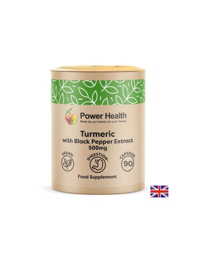 Кости и стави - Куркума 500 mg + екстракт от черен пипер, 90 капсули