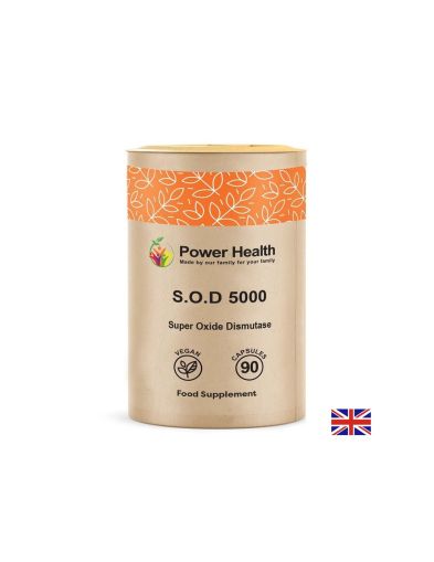 Антиоксидант - SOD Супероксид Дисмутаза, 90 капсули