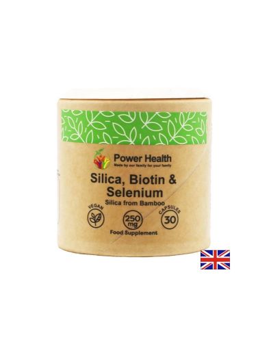 Коса, кожа и нокти - Силиций, Биотин и Селен, 30 капсули