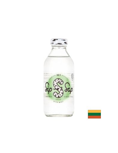 Детоксикация и тонус - Био брезов сок с вкус на мента, 330 ml