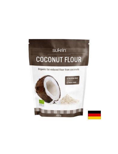 Kокосово брашно Sukrin® (обезмаслено), БИО, 400 g
