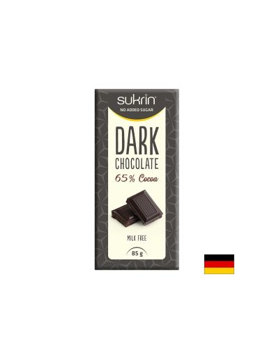 Черен шоколад (без захар), 65% какао, 85 g