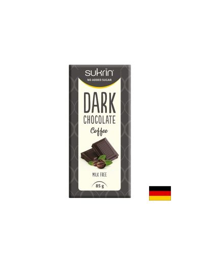 Черен шоколад с кафе (без захар), 85 g