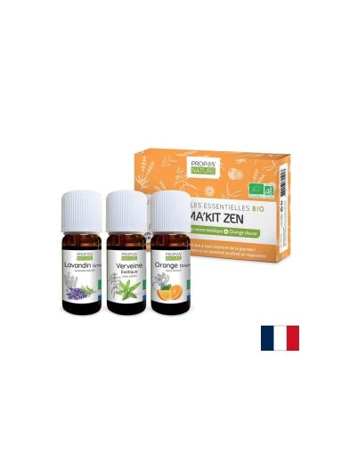 Арома сет Дзен с 3 вида етерични масла, БИО, 3 флакона