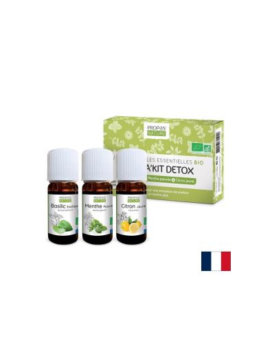 Арома сет Детокс с 3 вида етерични масла, БИО, 3 флакона