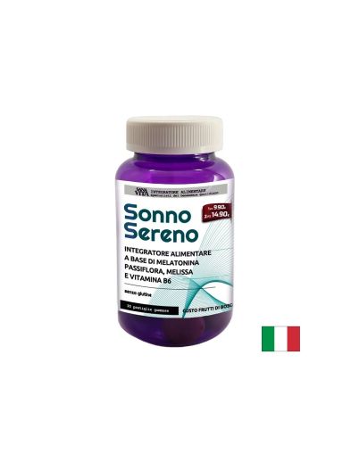 Мелатонин + пасифлора, маточина и витамин В6 - При стрес, безсъние, тревожност, 30 желирани таблетки