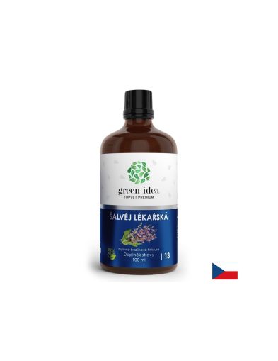 Срещу нежелано изпотяване и менопауза - Салвия (градински чай), тинктура (без алкохол), 100 ml