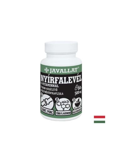 Грижа за кожата и ставите - Бяла бреза (лист) + витамин С, 60 капсули