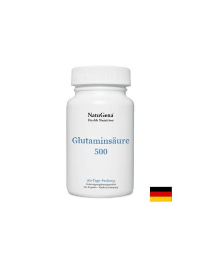 Мускулна функция - Глутаминова киселина, 500 mg x 180 капсули