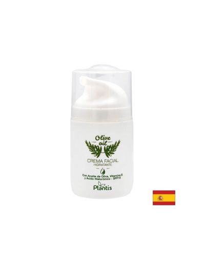 Хидратиращ крем за лице с маслиново масло, витамин Е и хиалурнова киселина SPF15, 50 ml