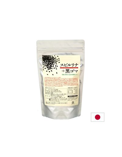 Японска Спирулина + Черен сусам – Поддържа костите и сърдечно-съдовото здраве, 1800 таблетки