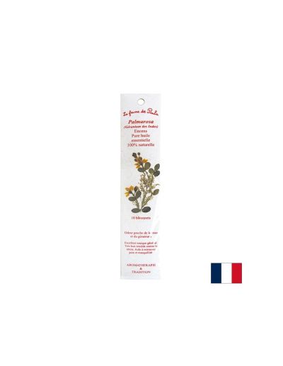 Пръчици за горене с аромат на Палмароза (Индийски здравец), 10 бр.