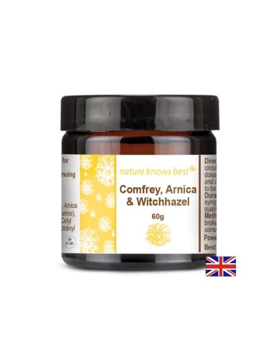 Крем с черен оман, арника и хамамелис – За облекчаване на ставни и мускулни болки, 60 g