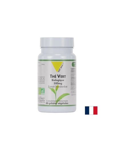 Зелен чай – Антиоксидантна защита и контрол на теглото, 500 mg, 30 капсули