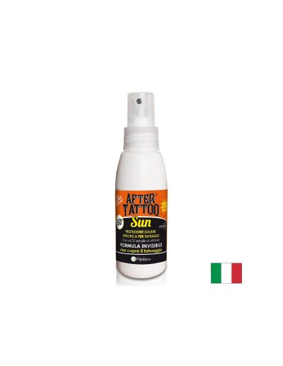 Слънцезащитен спрей SPF 50+ – За татуирана кожа с алое вера и витамин Е, After Tattoo Sun, 75 ml