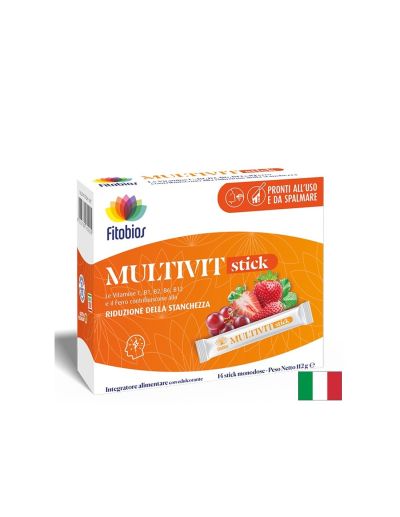 Пълен спектър витамини и минерали – За енергия, имунитет и тонус, Multivit Stick, 14 течни сашета