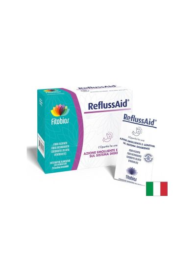 Натриев алгинат + хондроитин + опунция – При киселини, рефлукс и стомашен дискомфорт, Refluss Aid®, 20 сашета