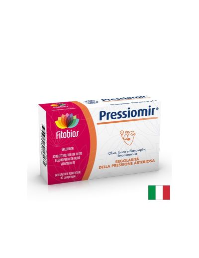 Подкрепа за кръвното налягане и сърцето с глог, маслина, валериана и хибискус Pressiomir®, 30 таблетки