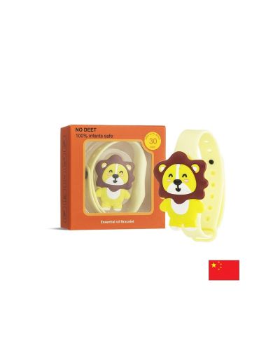 Репелентна гривна „Лъвче“ за деца – Натурална защита от комари с етерични масла