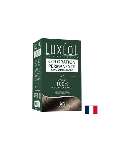 Трайна боя за коса без амоняк – Светло кестеняво 5N, с масла и растителни екстракти, 1 опаковка