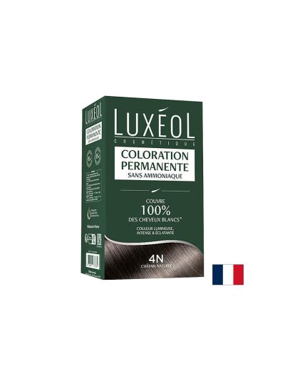 Трайна боя за коса без амоняк – Естествено кестеняво 4N, с масла и растителни екстракти, 1 опаковка