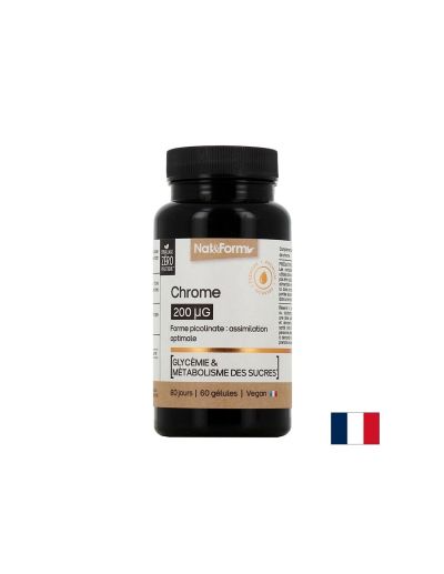 Хром пиколинат – Контрол на кръвната захар и апетита, 200 µg, 60 капсули