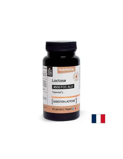 Лактаза – При лактозна непоносимост, 9000 FCC, 60 капсули