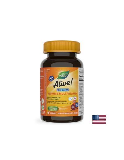 Алайв/Alive! Мултивитамини за деца – Имунна защита и жизненост, 40 желирани таблетки