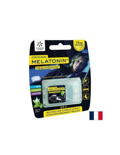 Мелатонин 0.75 mg + Витамин B6 0.5 mg – Бързо заспиване и спокоен сън, 24 ментови ленти