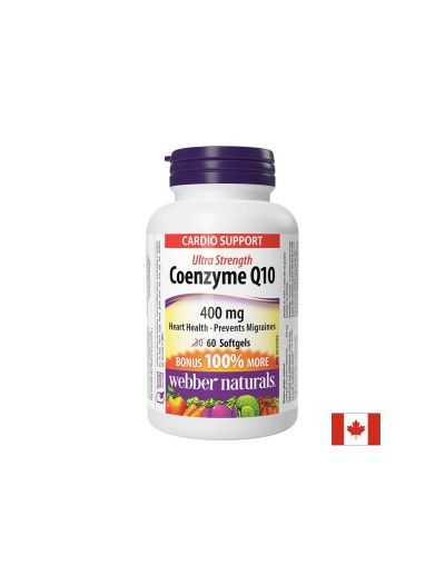 Коензим Q10 – Енергия, сърдечна функция и антиоксидантна защита, 400 mg, 60 софтгел капсули
