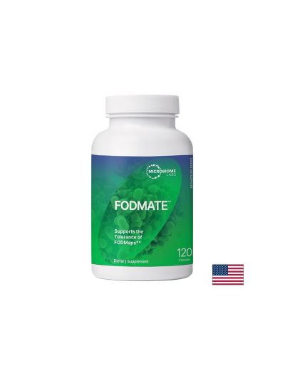 Ензимен комплекс – Подкрепа при FODMAP – при чувствителен и подут стомах, Fodmate™, 2540 mg, 120 капсули
